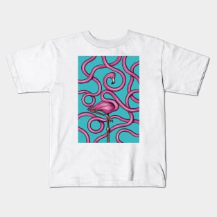 Flamingo Loops Kids T-Shirt